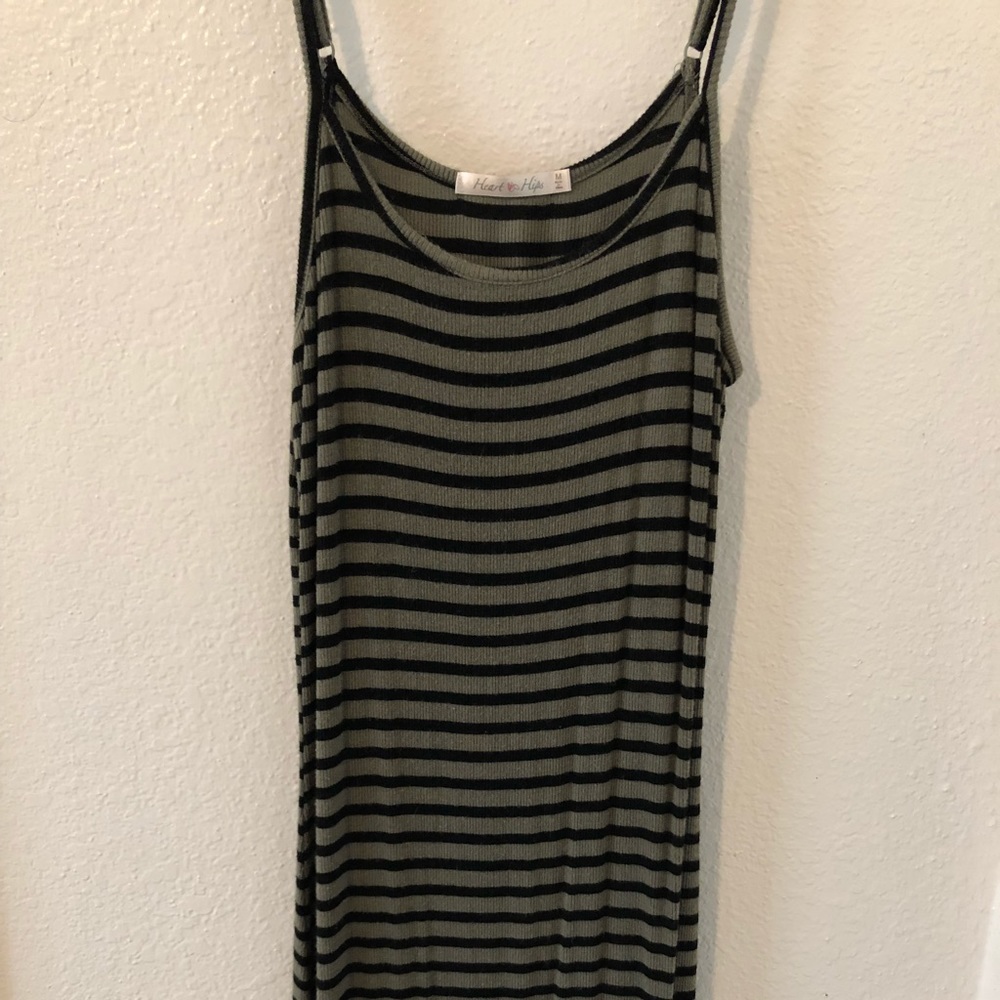 Tight striped dress
